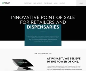 Posabit.com(Cannabis POS & Payments Technology) Screenshot