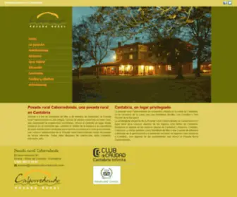 Posadacaborredondo.com(Hotel Rural en Cantabria) Screenshot