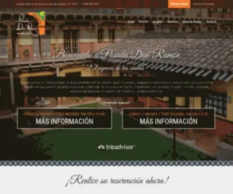 Posadadonramon.com(Hotel Posada Don Ramón) Screenshot