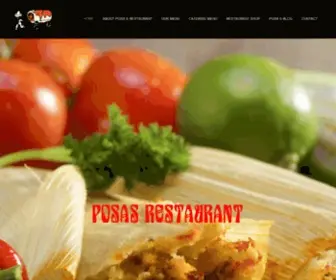 Posaszafarano.com(Posas Restaurant on Zafarano) Screenshot