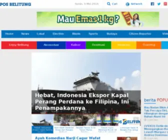 Posbelitung.com(Pos Belitung) Screenshot