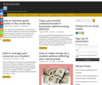 Poscholars.com(A site dedicated to provide you with informations) Screenshot