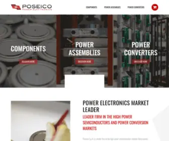 Poseico.com(Poseico Power Electronics) Screenshot