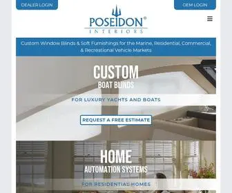 Poseidoninteriors.com(Custom Window Blinds & Soft Furnishings) Screenshot