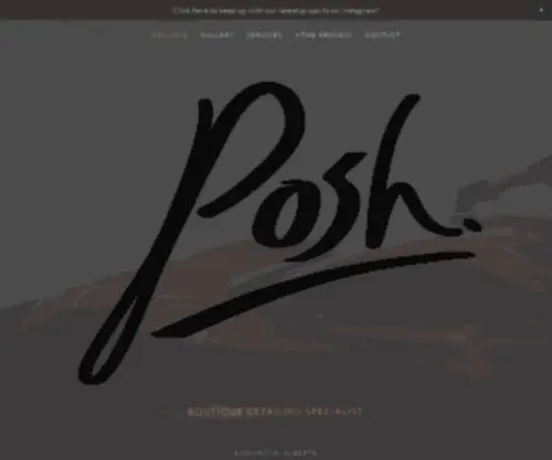 Poshdetailing.ca(Posh) Screenshot