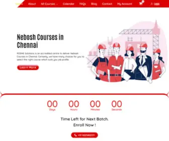 Poshesolutions.com(NEBOSH Safety Training) Screenshot