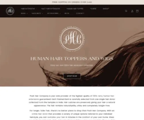 Poshhaircompany.com(Posh Hair Company) Screenshot