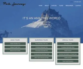 PoshJourneys.com(First class small escorted tours to international destinstions) Screenshot