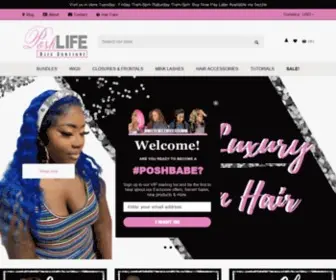 Poshlifehair.com(NAME:  Skyler LENGTH) Screenshot