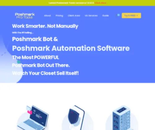 Poshmarktools.com(Poshmark Pro Tools) Screenshot