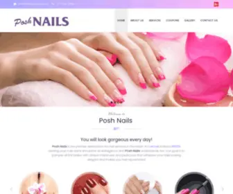 Poshnailscarmelindiana.com(Posh Nails) Screenshot