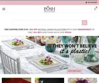 Poshpartysupplies.com(Elegant Plastic Party Supplies) Screenshot