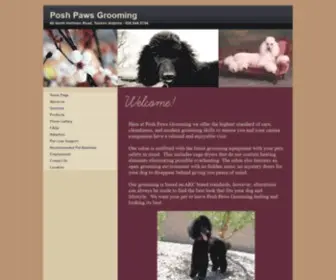 Poshpawsgrooming.com(Home Page) Screenshot