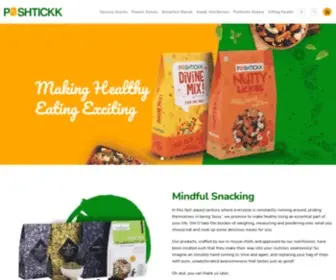 Poshtickk.com(Healthy Snack Options) Screenshot