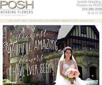 Poshweddingflowers.com(Seattle Wedding Flowers by POSH) Screenshot