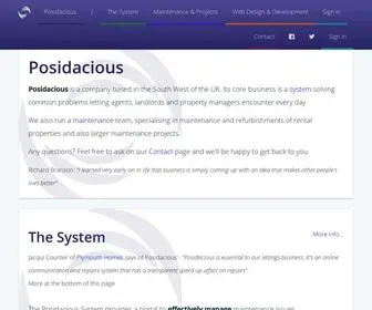 Posidacious.co.uk(Maintenance Management) Screenshot