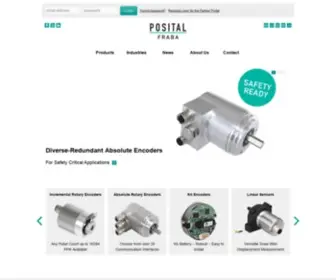 Posital.com(Industrial Position and Motion Sensors) Screenshot