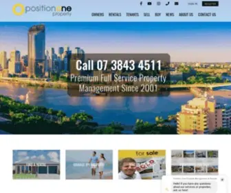 Positionone.com.au(Property Management Brisbane) Screenshot