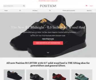 Positionusa.com(Olympic Weightlifting & Powerlifting Shoes With Hand) Screenshot