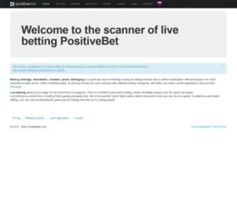 Positivebet.com Screenshot