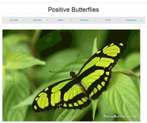 Positivebutterflies.com(Positivebutterflies) Screenshot