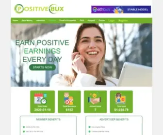 Positivebux.com(Dit domein kan te koop zijn) Screenshot