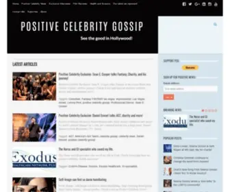 Positivecelebrity.news(Positive Celebrity News and Gossip) Screenshot