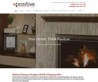 Positivechimney.com(Positive Chimney & Fire Place) Screenshot