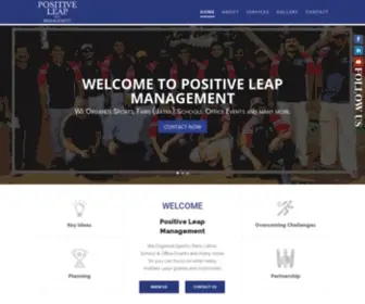 Positiveleapmanagement.com(Event Management) Screenshot