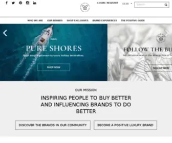 Positiveluxury.com(Brands You Can Trust) Screenshot