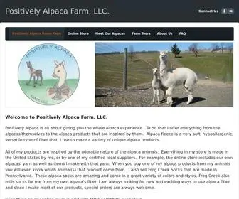 Positivelyalpaca.com(Positively Alpaca Farm) Screenshot