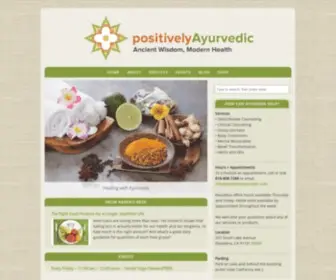 Positivelyayurvedic.com(Positively Ayurvedic) Screenshot