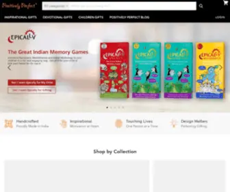 Positivelyperfect.me(Buy Remarkable Inspirational Gifts from India"s largest gift supplier) Screenshot