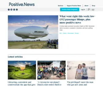 Positivenews.org.uk(Positive News) Screenshot