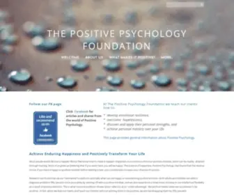 Positivepsyc.com(The Positive Psychology Foundation) Screenshot