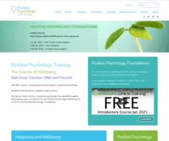 Positivepsychologytraining.co.uk(Positive Psychology Training provides training and coaching) Screenshot