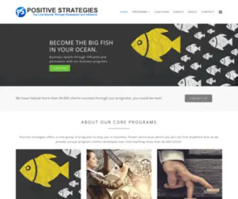 Positivestrategies.com(Positive Strategies key to sales and Business Success) Screenshot