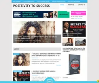 Positivitytosuccess.com(Positivity To Success) Screenshot
