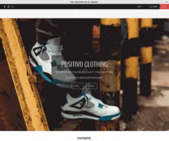 Positivoclothing.com(Designer Shoes on Sale) Screenshot