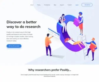 Positly.com(Study Participant Recruitment for Research) Screenshot