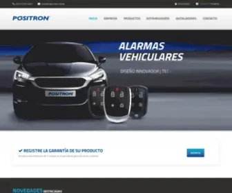 Positron.com.ar(Alarmas, Audio, Alza cristales, cierre centralizado y accesorios para auto) Screenshot