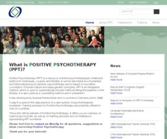 Positum.org(Homepage of The World Association for Positive Psychotherapy (WAPP)) Screenshot