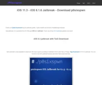 Posixspwndownload.com(Jailbreak iOS 6.1.6 to iOS 11.3 with P0sixspwn download. P0sixspwn jailbreak) Screenshot