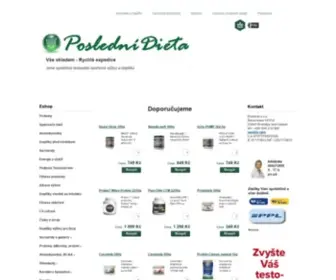 Poslednidieta.cz(Prodej doplňků stravy značky Extrifit) Screenshot