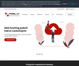 Posluh.hr(POSLuH web hosting usluge) Screenshot