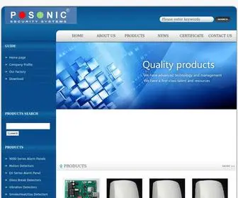 Posonic.com(Website-POSONIC SECURITY SYSTEMS) Screenshot