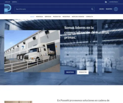 Possehl.com.mx(Líderes en comercialización de materias primas) Screenshot