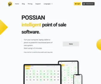 Possian.com(Cloud Intelligent Point of Sale Software) Screenshot