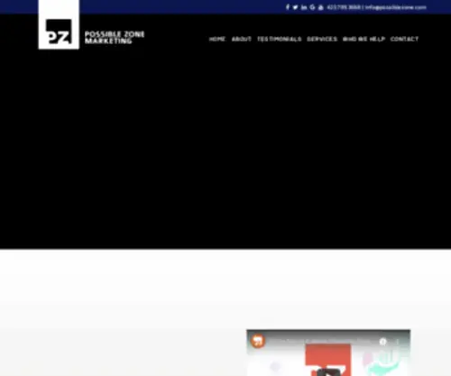 Possiblezone.com(Website design & digital advertising) Screenshot
