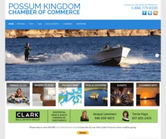 Possumkingdomlake.com(Possum Kingdom Lake Chamber of Commerce) Screenshot